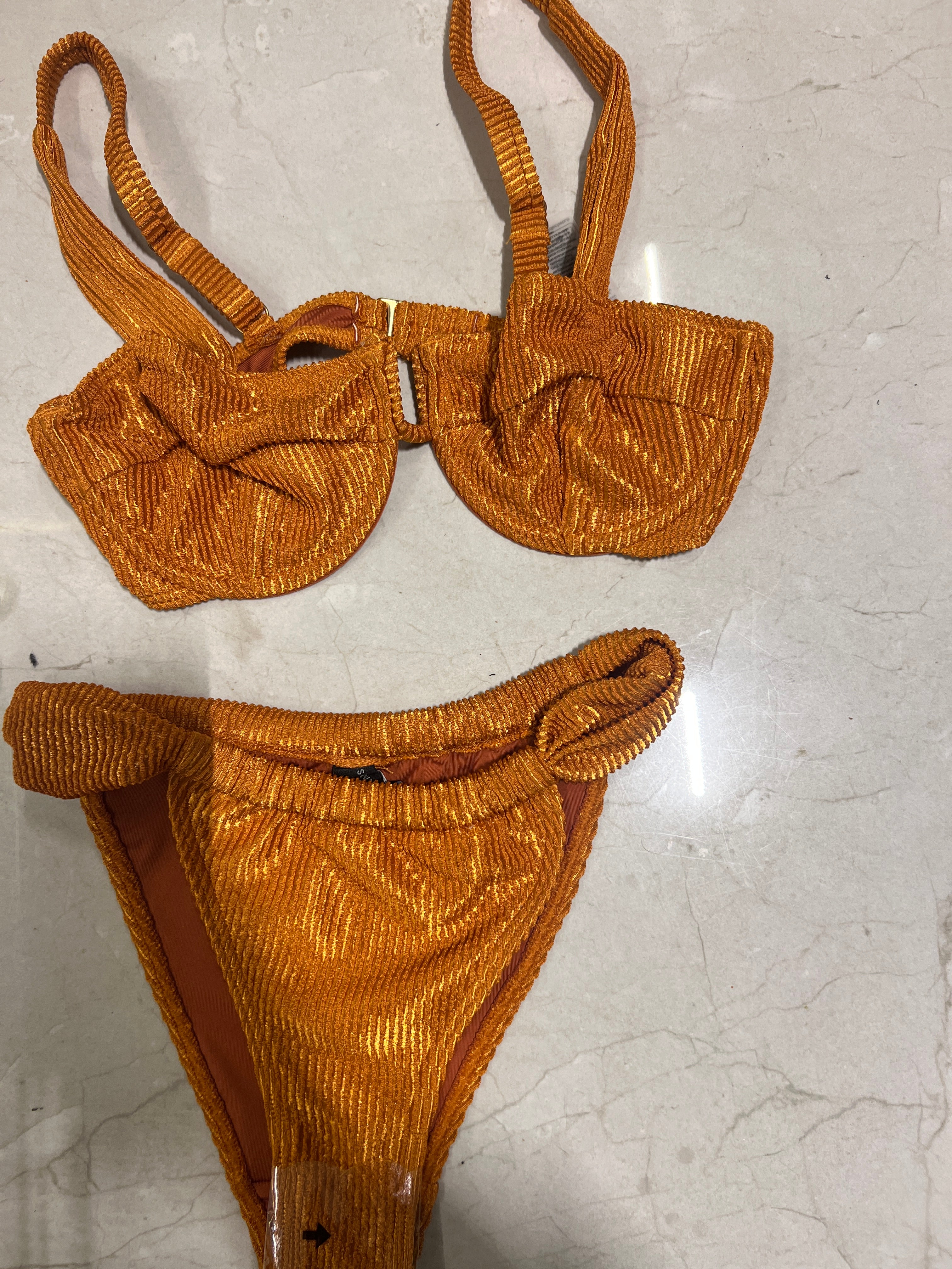 Copper bikini underwired