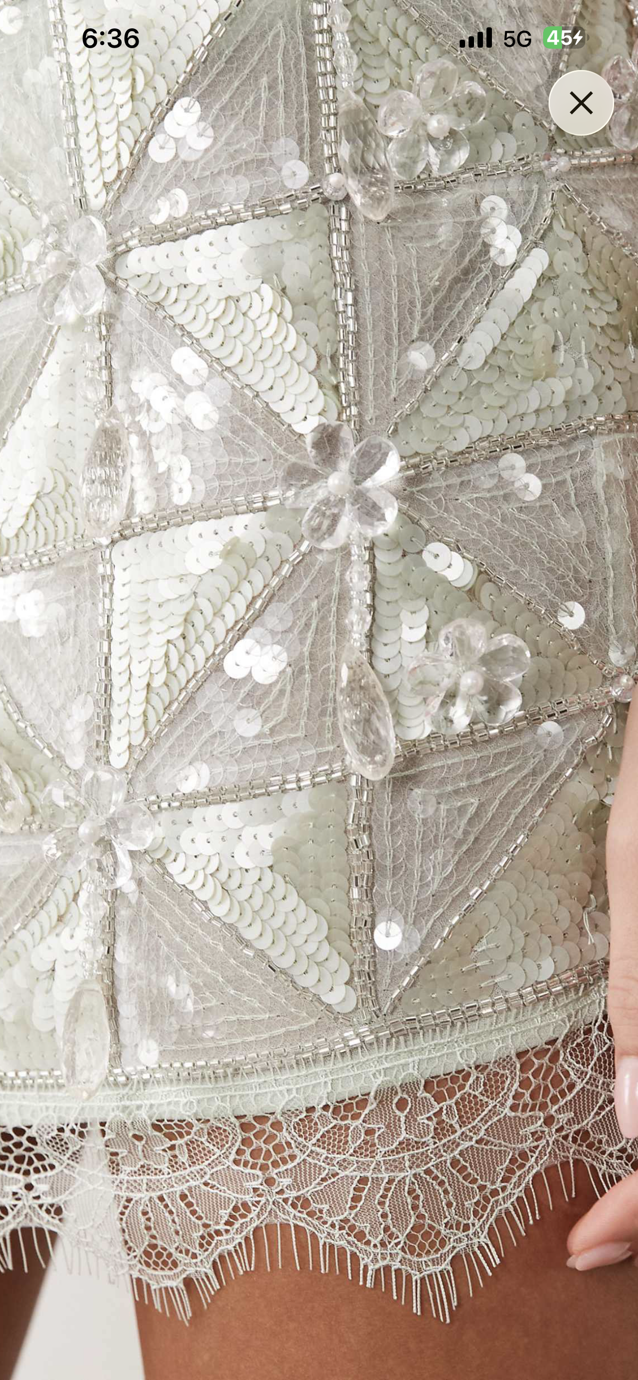 Mint embellished cupped with scarf