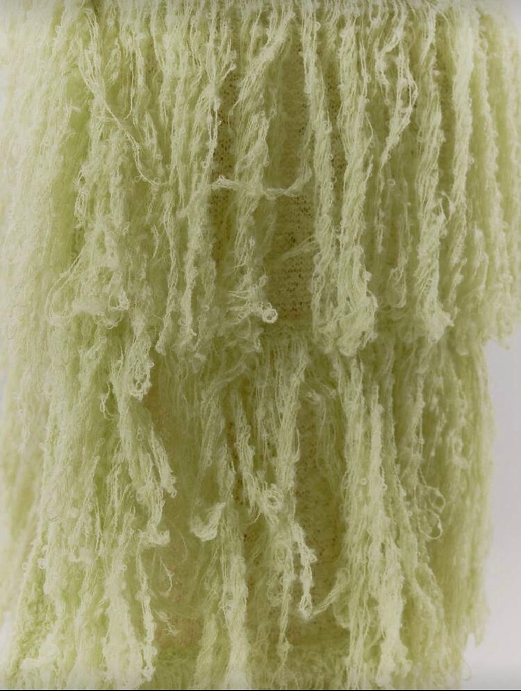 Sage green ruffle resort dress