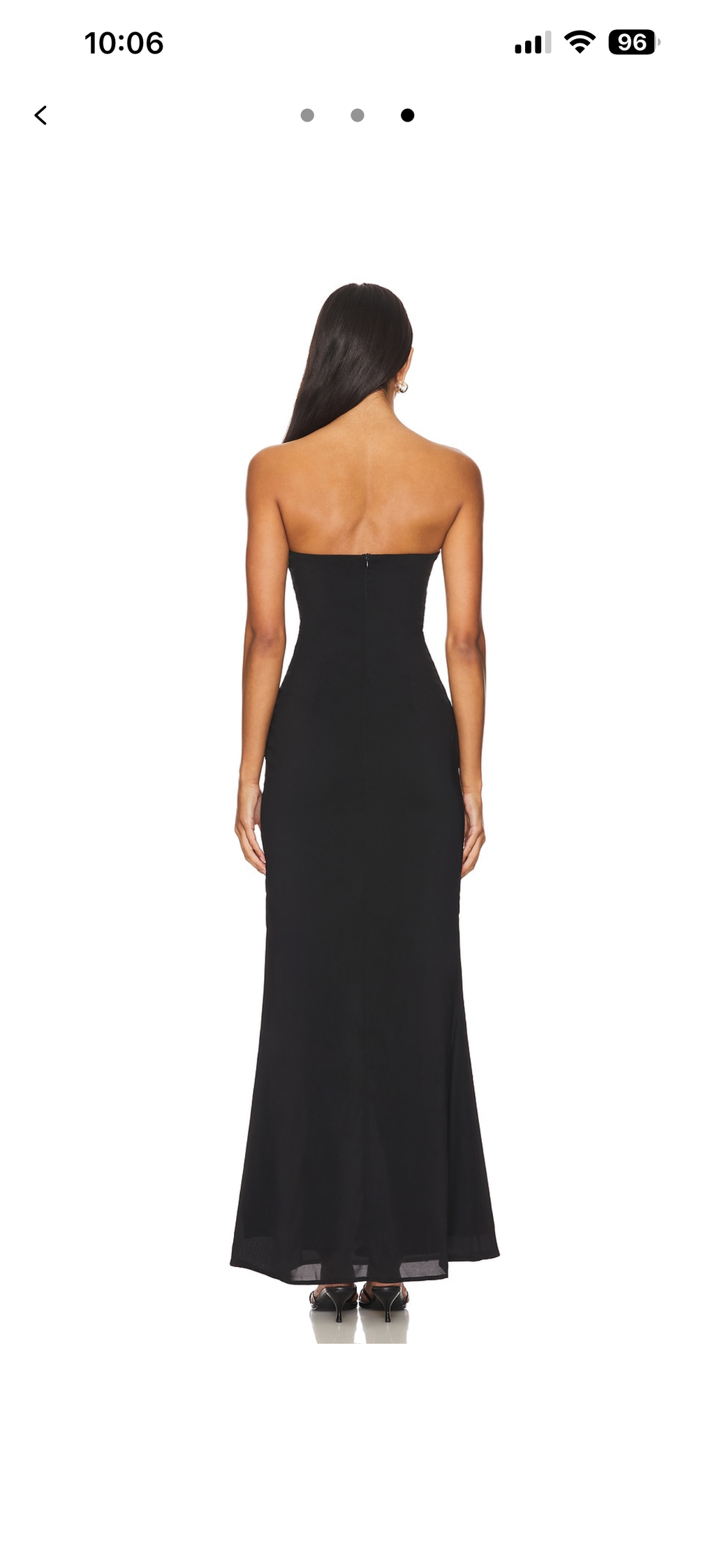 Black lace sheer maxi dress