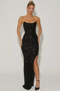 Sequin corset gown