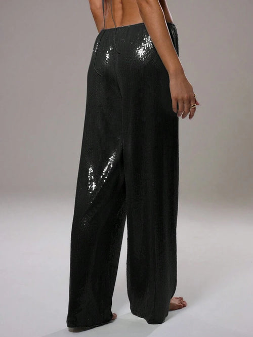 Black sequin resort Pants