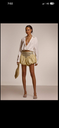 Bubble shorts with circle silver coins