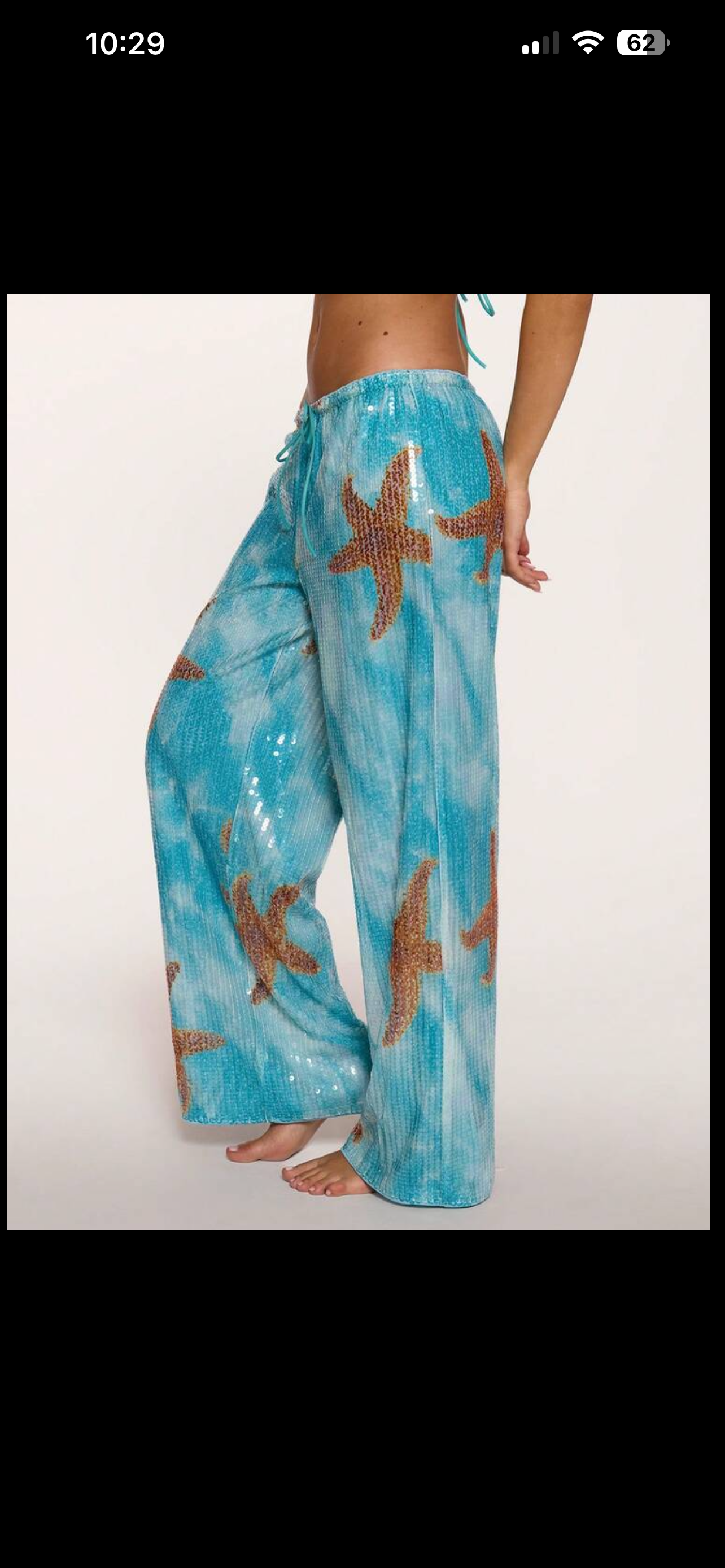 Blue Starfish sequin resort pants