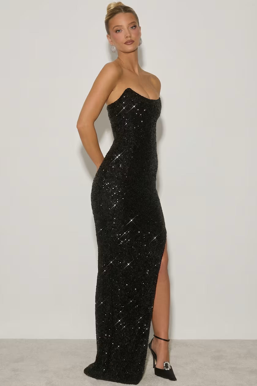Sequin corset gown