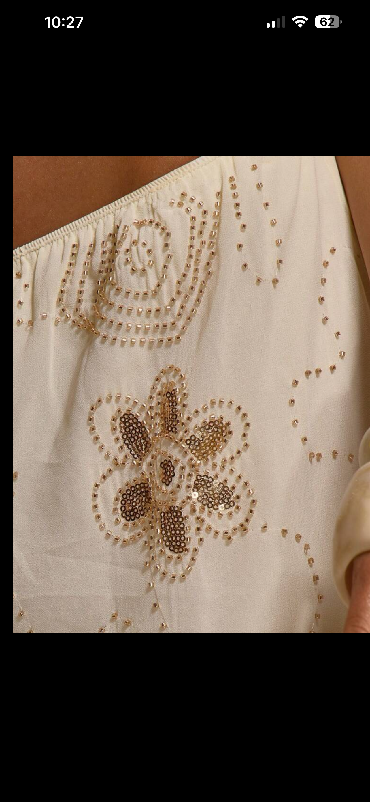 Cream with gold sequin resort pants