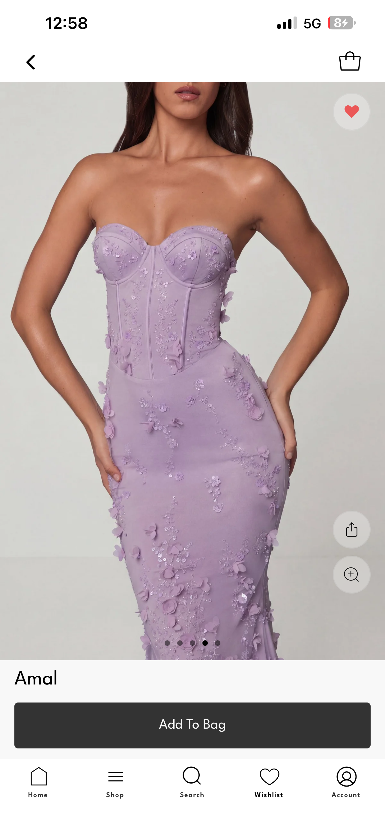 Cupped floral corset dress