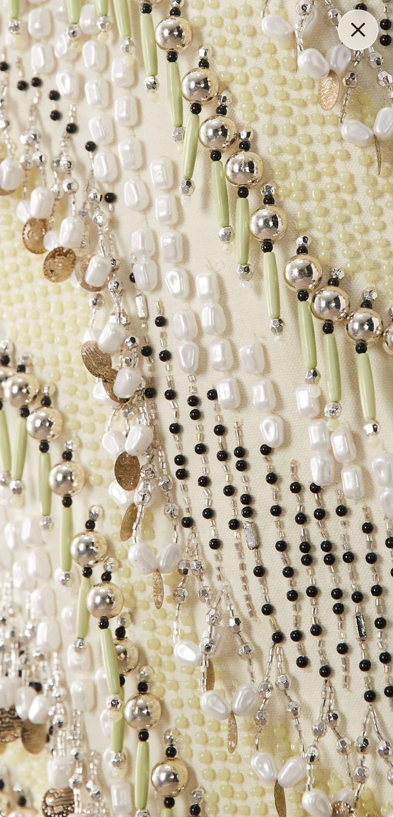 Butter yellow pearl embellished mini dress