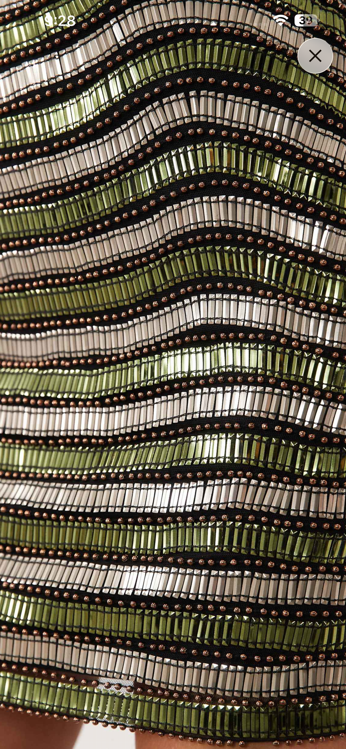Square neck olive green silver mini dress