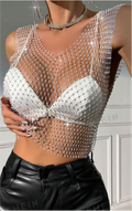 Diamante net top