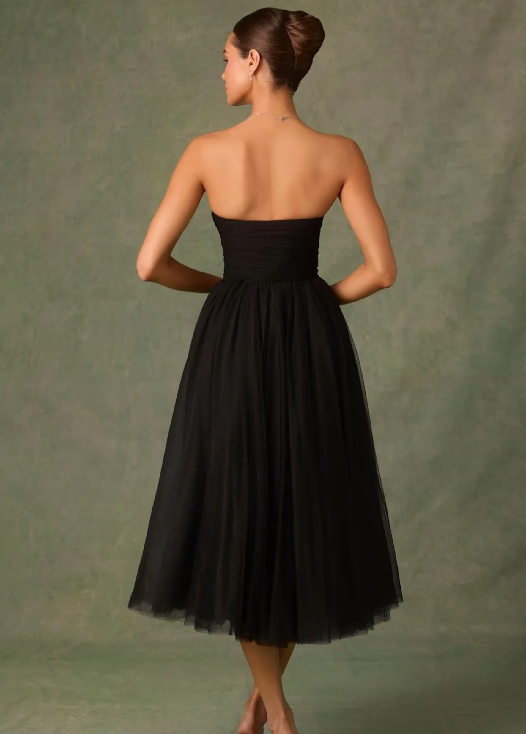 Cupped Tulle Mini dress