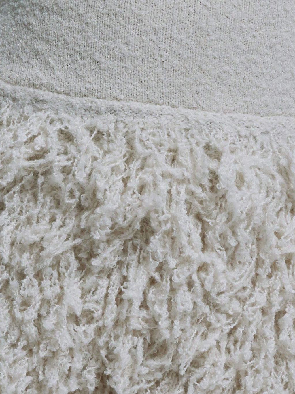 White  fringe square neck mini resort dress