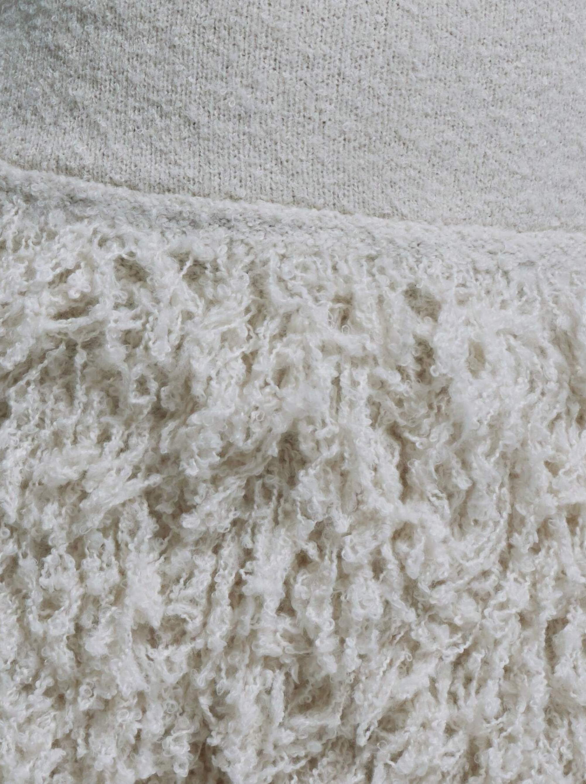 White  fringe square neck mini resort dress